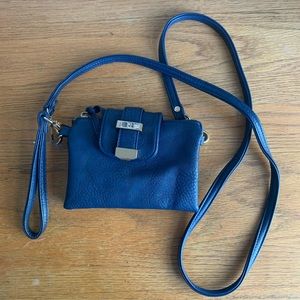 Navy Blue Adjustable Strap Purse